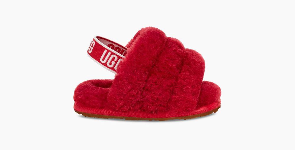 Ugg Slides Canada - Ugg Kids' Fluff Yeah Red